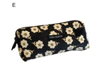 Pencil Bag Wide Applications Retro Compact Storage Polyester Multifunctional Stationery Bag for-E