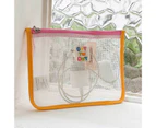 Storage Bag Large Capacity Zipper Closure Nylon Versatile Handheld Sundries Toiletries Bag Household Supplies-Pink