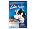 2 x 12pk Purina Felix As Good As It Looks Ocean Menu Cat Food Multipack 85g