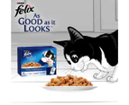 2 x 12pk Purina Felix As Good As It Looks Ocean Menu Cat Food Multipack 85g