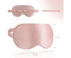 Silk Pillowcase With Eye Mask, Silk Envelope Pillow Cover,51x75cm,Pink