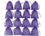 16 Purple French Dried Lavender Sachets - Lavender Sachets For Wedding, Home Fragrance Drawers, Pretty Dried Lavender Flower Bud Sachets