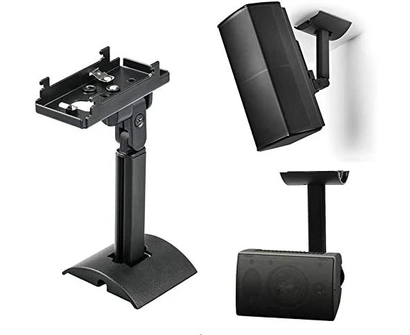 Black Ub-20 Series Ii Wall Mount Ceiling Bracket Stand Ceiling Wall Mount Bracket Compatible With All Bose