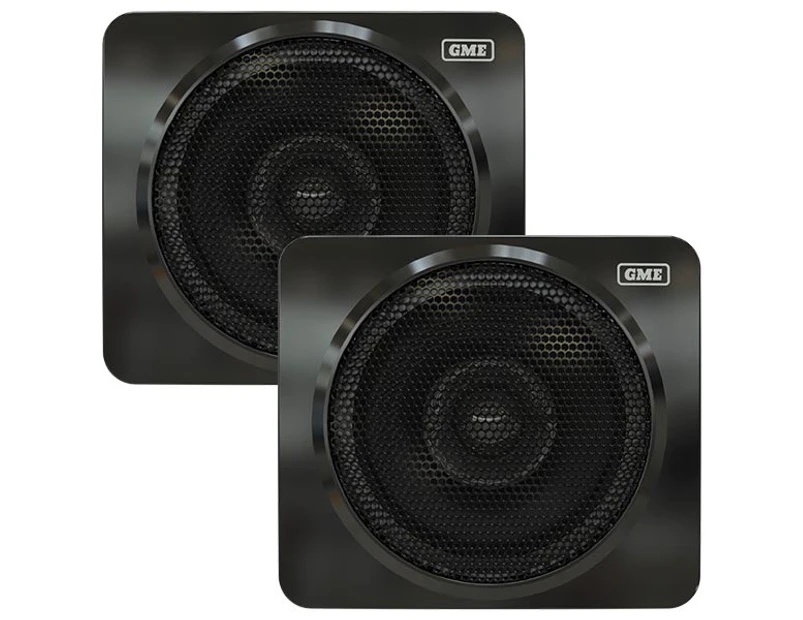 GME GS320B 60W 4" Marine Box Speakers - Black