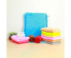 Sunshine Coral Fleece Blankets Super Soft Shaggy Universal Solid-color Fleece Blankets for Sofa-Dark Blue