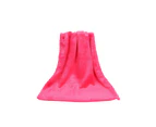 Sunshine Coral Fleece Blankets Super Soft Shaggy Universal Solid-color Fleece Blankets for Sofa-Rose Red