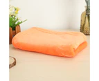 Sunshine Coral Fleece Blankets Super Soft Shaggy Universal Solid-color Fleece Blankets for Sofa-Orange