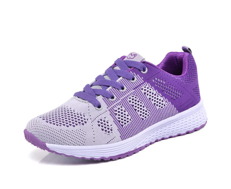 Women Shoes Summer Air Mesh Sport Aqua Shoes Outdoor Women's Quick Dry Water Shoes Sneakers unisex running shoes - Purple