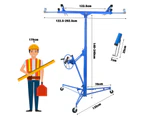 Oppsbuy Plasterboard Lifter 340cm 68Kg Drywall Sheet Panel Lift Gyprock Board Hoist Blue