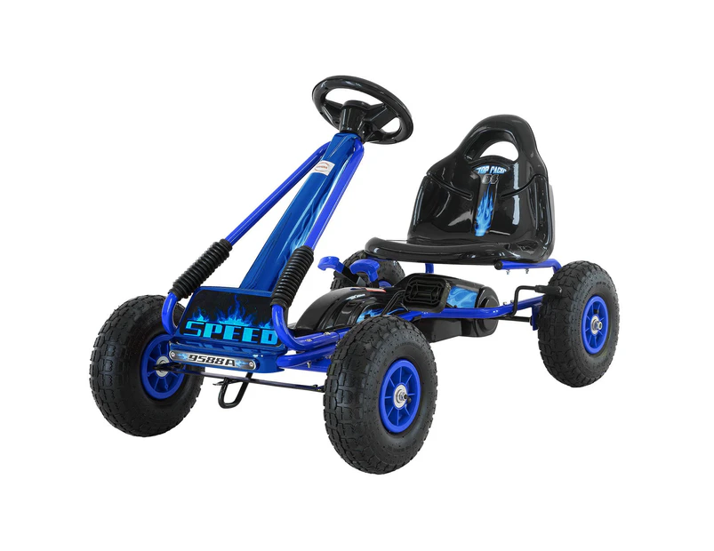 Kahuna G95 Kids Ride On Pedal Go Kart - Blue