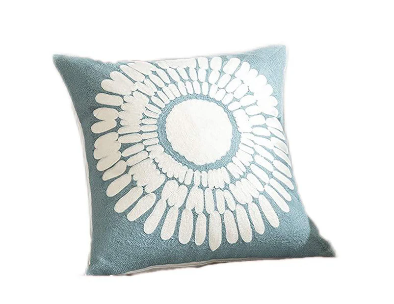 Set of 2 Embroidered Decorative Pillows, Inserts & Covers, Accent Pillows, Throw Pillows with Cushion Inserts In