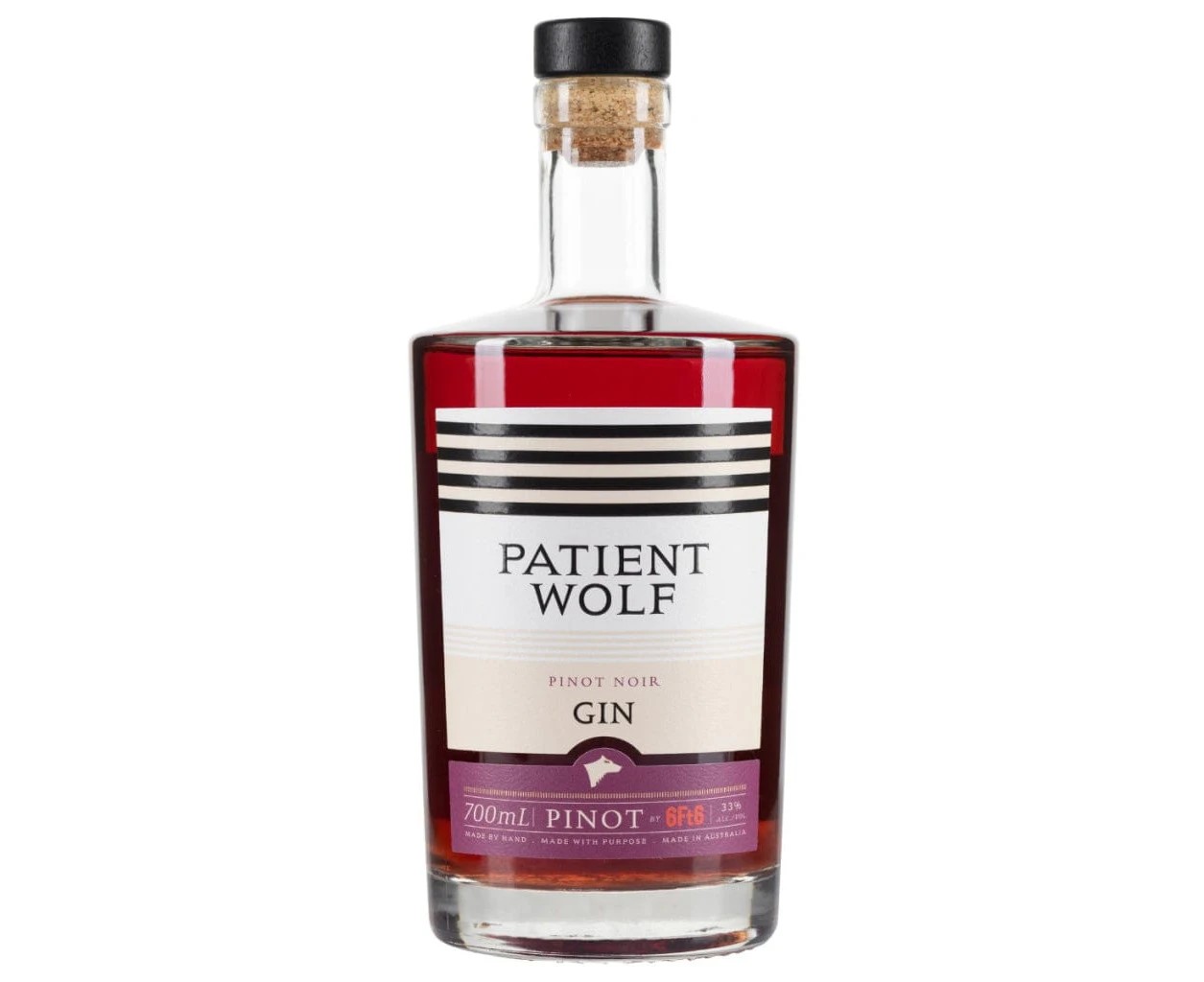 Patient Wolf 6f6 Pinot Gin 33% 700ML