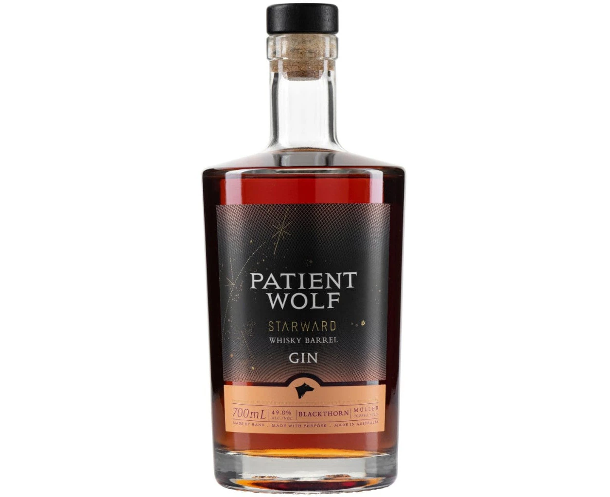 Patient Wolf Starward Whisky Barrel Gin 700ML