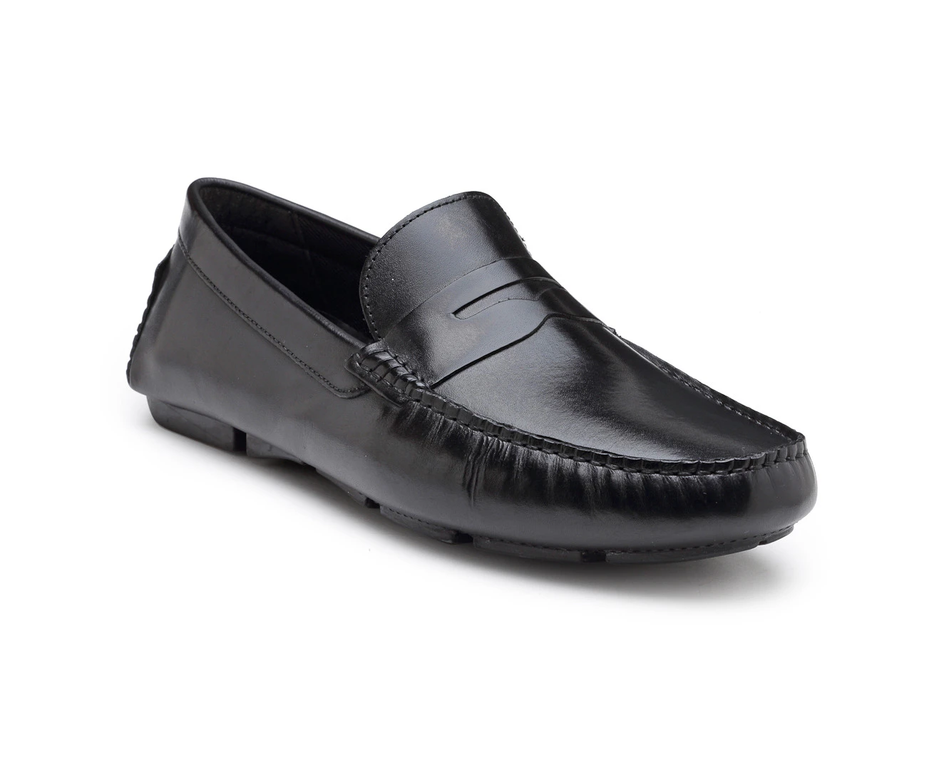 Red Tape Men's Black Moccasins - Black