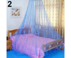 Sunshine Elegant Lace Insect Bed Canopy Netting Curtain Round Dome Mosquito Net Bedding-Dark Blue