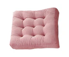 Thickened tufted cushion, solid square cushion corduroy chair cushion pillow seat soft