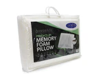 Jason Breezeair Therapeutic 40x65cm Memory Foam Pillow Standard Cover White