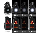Running Light, 3 Mode USB Rechargeable Body Light with Tail Light and Adjustable Strap for Night Runners Joggers Hiking Camping Hiking