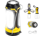 USB Powered 6 Mode Portable Super Bright 1000lm LED Camping Lantern Foldable Waterproof