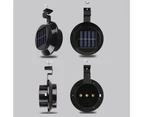 Pack of 6 Solar Powered LED Lights for Gutter, Fence, Roof, Gutter, Garden, Yard, Wall, Black