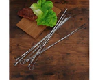 20Pcs Stainless Steel BBQ Sticks Metal Grill Skewers Non Stick Barbecue Skewers Kabob Skewers