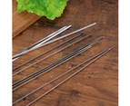 20Pcs Stainless Steel BBQ Sticks Metal Grill Skewers Non Stick Barbecue Skewers Kabob Skewers