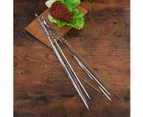 20Pcs Stainless Steel BBQ Sticks Metal Grill Skewers Non Stick Barbecue Skewers Kabob Skewers