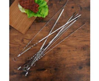 20Pcs Stainless Steel BBQ Sticks Metal Grill Skewers Non Stick Barbecue Skewers Kabob Skewers