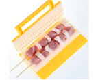 Hand-held Meat Skewer Machine Quick Wear Meat Tool BBQ Wear Meat Device Kebab Maker for Barbecue Picnic (Double-row)