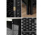 Oikiture 6 Panel Room Divider - Black