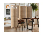 Oikiture 6 Panel Room Divider Privacy Screen Wooden - Natural