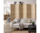 Oikiture 8 Panel Room Divider Wooden - Natural