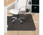 Marlow Chair Mat Hard Floor Protectors PVC Home Office Room Computer Mats 120x90 - Black / Clear