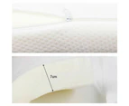 Dreamz 7cm Memory Foam Bed Mattress Topper Polyester Underlay Cover Double - White
