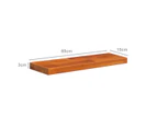 Hayes Deluxe Solid Timber Floating Shelves with Countersunk Hidden Brackets