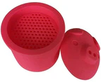 Bacon Grease Container - Bacon Silicone Grease Container with Strainer - Oil Grease Storage Pot for Kitchen - Bacon Grease Drippings Keeper