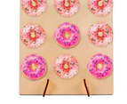 Donut Wall, Cake Alternative, Donut Wall Stand, Donut Wooden Wall Mount, Donut Holder, 26*35Cm