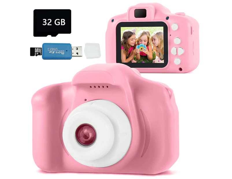 Kids Camera Children Digital Cameras Video Camcorder Toddler Camera For Girls Boys Toys With SD Card 8 Million Pixels