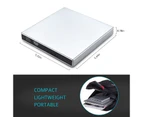 External Cd/Dvd Drive For Laptop, Usb Ultra-Slim Portable Burner Writer Compatible With Mac Macbook,gray