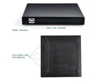 External Cd/Dvd Drive For Laptop, Usb Ultra-Slim Portable Burner Writer Compatible With Mac Macbook,black