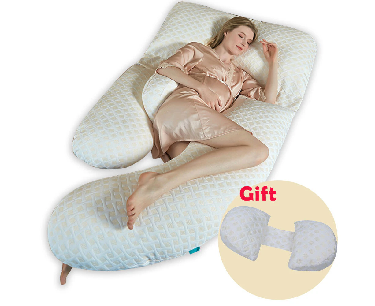 Detachable Pregnancy Pillow- White