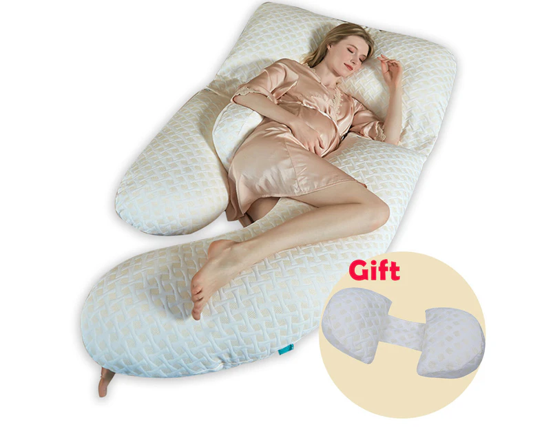 Detachable Pregnancy Pillow- White