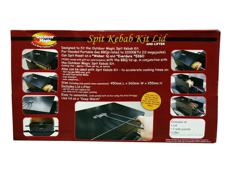 Outdoor Magic Spit Kebab Kit Lid and Lifter