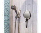 Shower Mirror Fogless for Shaving with Razor Holder, Powerful Lock Suction Fogless Mirror for Shower