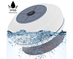 Waterproof Bluetooth LED shower speaker, FM radio, TF card reader, built-in control buttons, hands-free, powerful suction cup