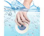 Waterproof Bluetooth LED shower speaker, FM radio, TF card reader, built-in control buttons, hands-free, powerful suction cup