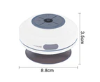 Waterproof Bluetooth LED shower speaker, FM radio, TF card reader, built-in control buttons, hands-free, powerful suction cup