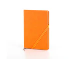A5 Faux Leather Cover Office Journal Lined Notebook Diary with Bookmark Ribbon - Red