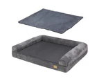 M/L/XL/XXL Orthopedic Dog Bed Sofa Chaise Lounger Mat Spine Supportive Bolsters