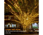 Led Copper Wire Solar Fairy Lights - 26M 240 Lights - Warm White